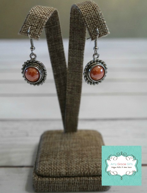 Beaded Snap Earrings