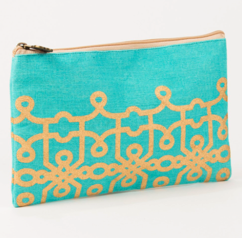 Florence Glamour Cosmetic Bag in Mint