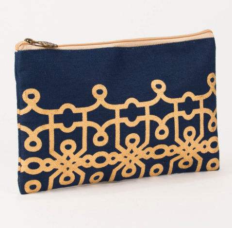 Florence Glamour Cosmetic Bag in Navy
