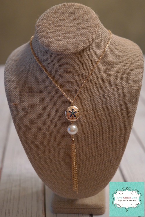 Pearl Tassel Gold Necklace