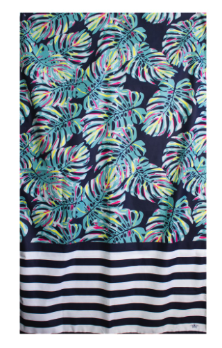 Palm Beach Towel Navy/Mint