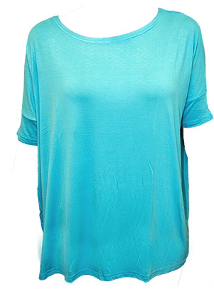 Short Sleeve Tunic Turquoise
