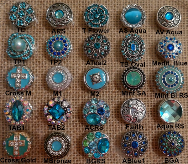 Turquoise Mint Snaps