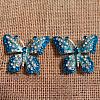 Butterfly Blue Turquoise Bling