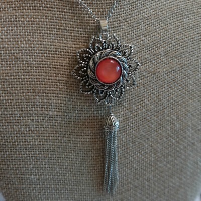 Flower Tassel Necklace