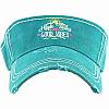 High Tides Good Vibes Visor Turquoise