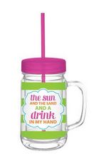 Mason Jar Sun Sand