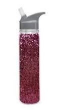 Water Bottle Pink Glitter